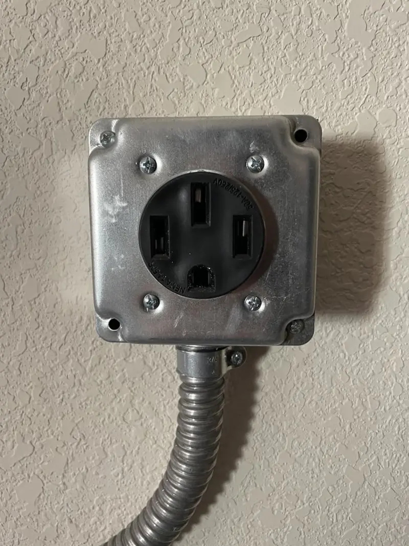 NEMA 14-50 outlet installed for Smart Home Electrical in Forward